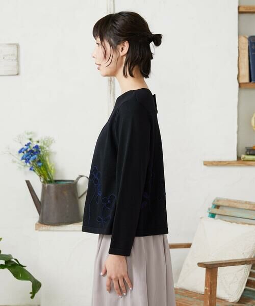 Jocomomola / ホコモモラ ニット・セーター | El Rucio フラワー刺繍ニットプルオーバー | 詳細8