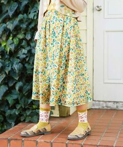 Jocomomola / ホコモモラ ロング・マキシ丈スカート | El Rucio フラワープリントレースフレアスカート［オケージョン］