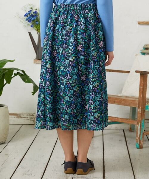 Jocomomola / ホコモモラ ロング・マキシ丈スカート | El Rucio フラワープリントレースフレアスカート［オケージョン］ | 詳細12