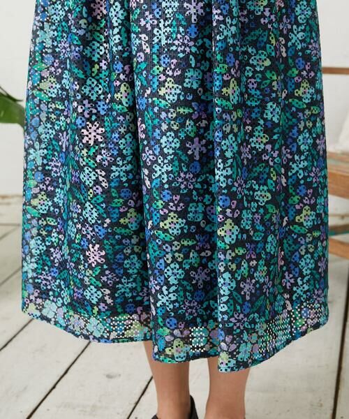 Jocomomola / ホコモモラ ロング・マキシ丈スカート | El Rucio フラワープリントレースフレアスカート［オケージョン］ | 詳細14