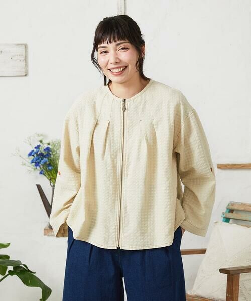 Jocomomola / ホコモモラ ノーカラージャケット | Encrucijada ドビーノーカラージャケット | 詳細6