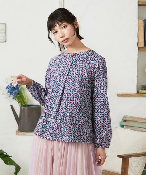 Jocomomola / ホコモモラ カットソー | En un sueno 幾何学カットソー（パープル）