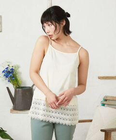 Jocomomola / ホコモモラ タンクトップ | 天竺レースキャミソール