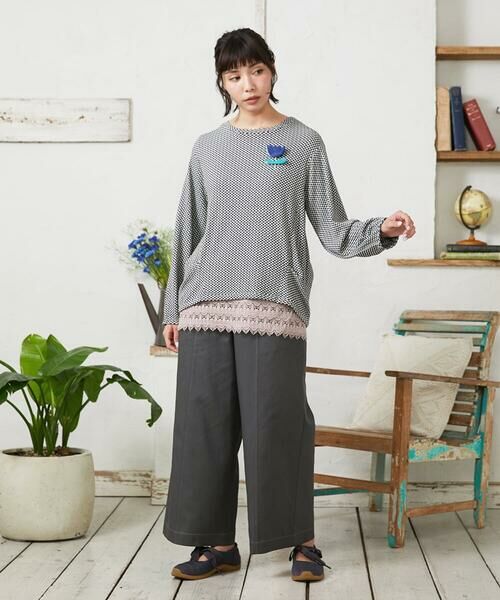 Jocomomola / ホコモモラ タンクトップ | 天竺レースキャミソール | 詳細1