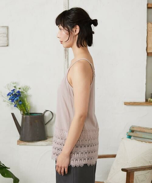 Jocomomola / ホコモモラ タンクトップ | 天竺レースキャミソール | 詳細2