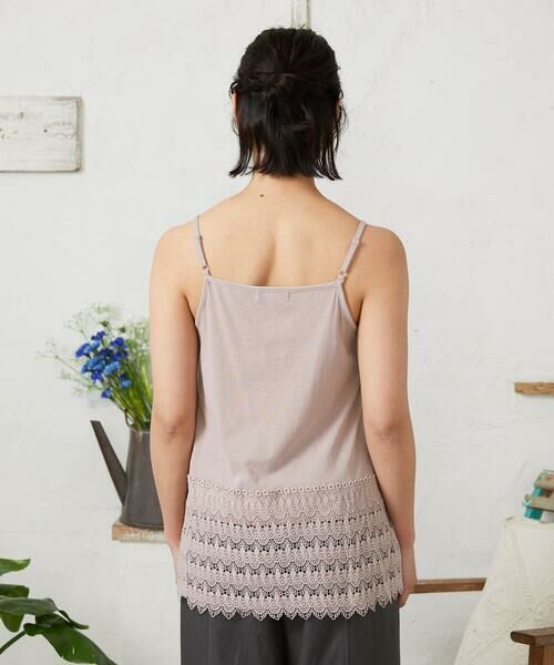 Jocomomola / ホコモモラ タンクトップ | 天竺レースキャミソール | 詳細3