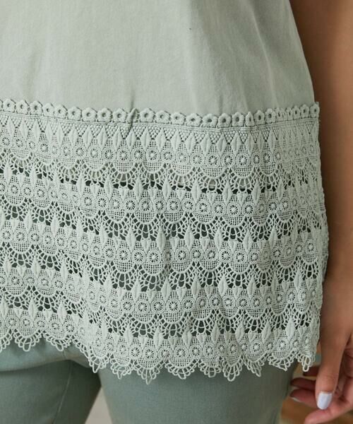 Jocomomola / ホコモモラ タンクトップ | 天竺レースキャミソール | 詳細13