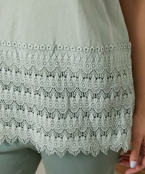 Jocomomola / ホコモモラ タンクトップ | 天竺レースキャミソール | 詳細9