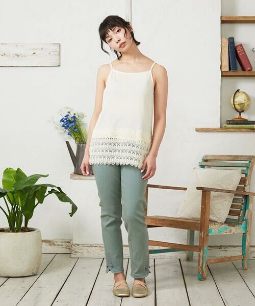Jocomomola / ホコモモラ タンクトップ | 天竺レースキャミソール | 詳細16