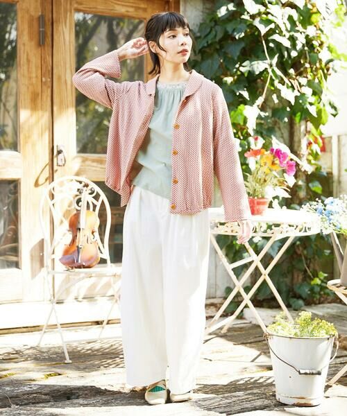 Jocomomola / ホコモモラ カットソー | 天竺フラワー刺繍カットソー | 詳細6