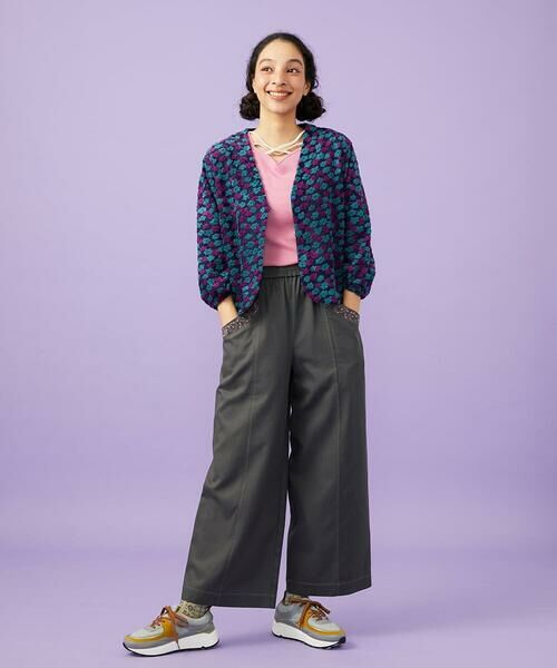 Jocomomola / ホコモモラ その他パンツ | Facil 刺繍入りツイルワイドパンツ | 詳細18