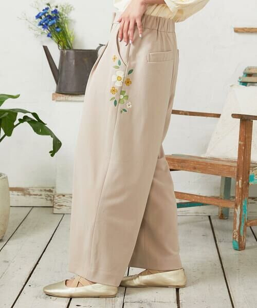 Jocomomola / ホコモモラ チノ・ワークパンツ | El Rucio フラワーアップリケポンチパンツ［オケージョン/セレモニー］ | 詳細11