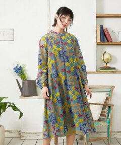 Jocomomola / ホコモモラ ロング・マキシ丈ワンピース | Caballerias アニマルジャカードシアーワンピース