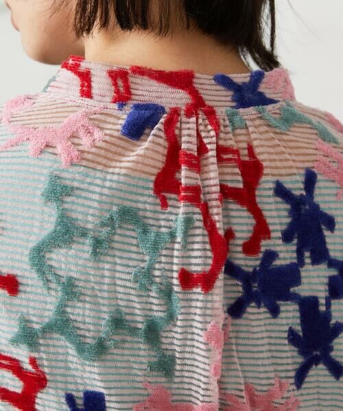 Jocomomola / ホコモモラ ロング・マキシ丈ワンピース | Caballerias アニマルジャカードシアーワンピース | 詳細3