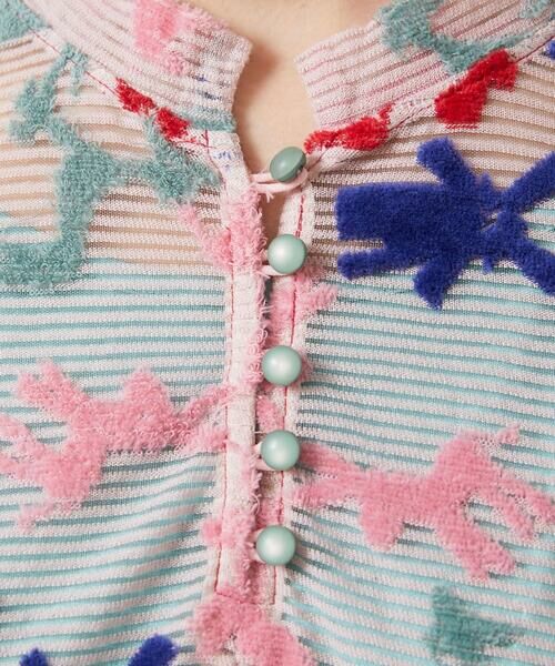 Jocomomola / ホコモモラ ロング・マキシ丈ワンピース | Caballerias アニマルジャカードシアーワンピース | 詳細6