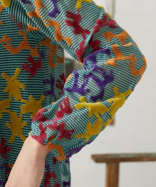 Jocomomola / ホコモモラ ロング・マキシ丈ワンピース | Caballerias アニマルジャカードシアーワンピース | 詳細15