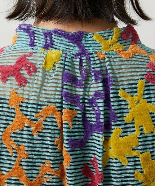 Jocomomola / ホコモモラ ロング・マキシ丈ワンピース | Caballerias アニマルジャカードシアーワンピース | 詳細17