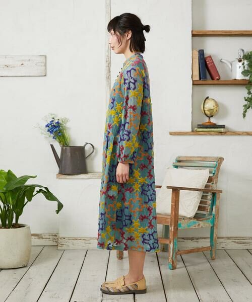 Jocomomola / ホコモモラ ロング・マキシ丈ワンピース | Caballerias アニマルジャカードシアーワンピース | 詳細7