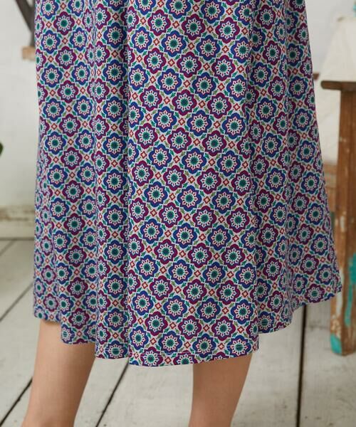 Jocomomola / ホコモモラ ロング・マキシ丈ワンピース | En un sueno 幾何学プリントワンピース | 詳細17