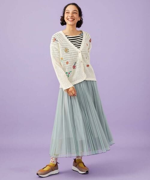 Jocomomola / ホコモモラ カーディガン・ボレロ | Volar フラワーモチーフニットカーディガン | 詳細4