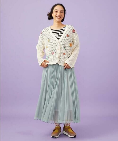 Jocomomola / ホコモモラ カーディガン・ボレロ | Volar フラワーモチーフニットカーディガン | 詳細5