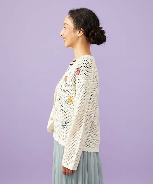 Jocomomola / ホコモモラ カーディガン・ボレロ | Volar フラワーモチーフニットカーディガン | 詳細6