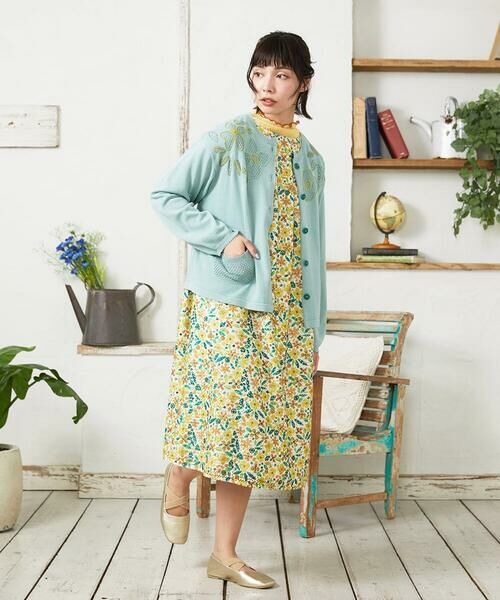 Jocomomola / ホコモモラ カーディガン・ボレロ | El Rucio フラワー刺繍ニットカーディガン | 詳細1