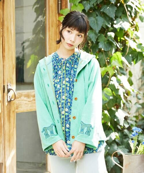 Jocomomola / ホコモモラ パーカー | Aventura アニマルアップリケパーカー | 詳細1