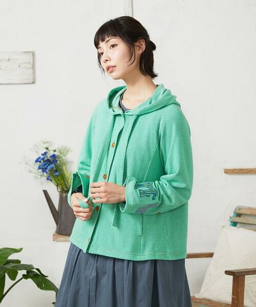 Jocomomola / ホコモモラ パーカー | Aventura アニマルアップリケパーカー | 詳細7