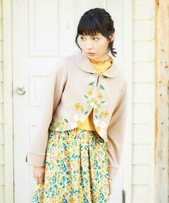 Jocomomola / ホコモモラ セットアップ | El Rucio フラワーアップリケポンチジャケット［オケージョン/セレモニー］