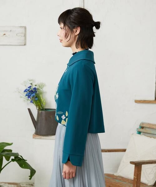 Jocomomola / ホコモモラ セットアップ | El Rucio フラワーアップリケポンチジャケット［オケージョン/セレモニー］ | 詳細2