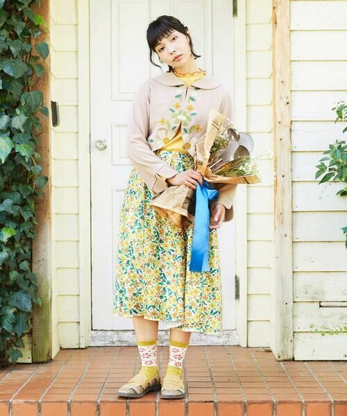 Jocomomola / ホコモモラ セットアップ | El Rucio フラワーアップリケポンチジャケット［オケージョン/セレモニー］ | 詳細12