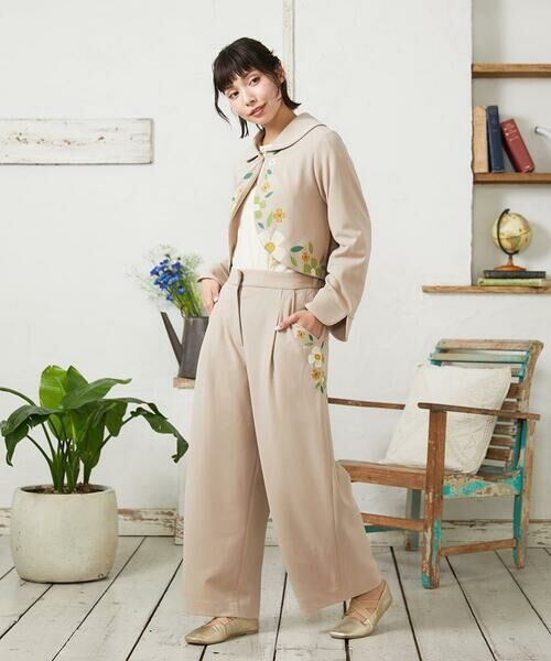 Jocomomola / ホコモモラ セットアップ | El Rucio フラワーアップリケポンチジャケット［オケージョン/セレモニー］ | 詳細16