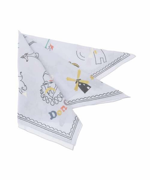 Jocomomola / ホコモモラ マフラー・ショール・スヌード・ストール | ドン・キホーテ アニマルモチーフ刺繍大判スカーフ（ラベンダー）