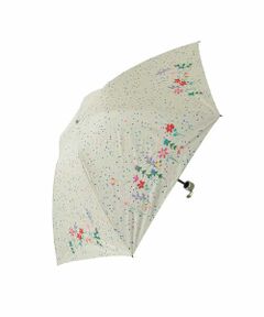 Jocomomola / ホコモモラ 傘 | 【日傘】フラワー刺繍ドットプリントデザイン折り畳み日傘