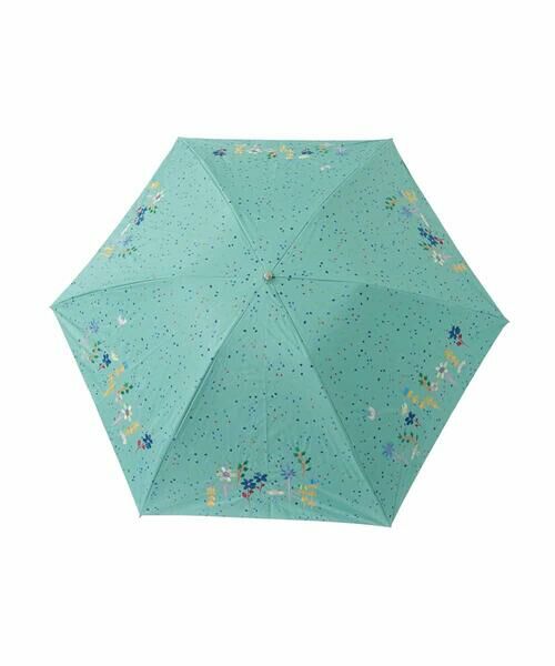 Jocomomola / ホコモモラ 傘 | 【日傘】フラワー刺繍ドットプリントデザイン折り畳み日傘 | 詳細1