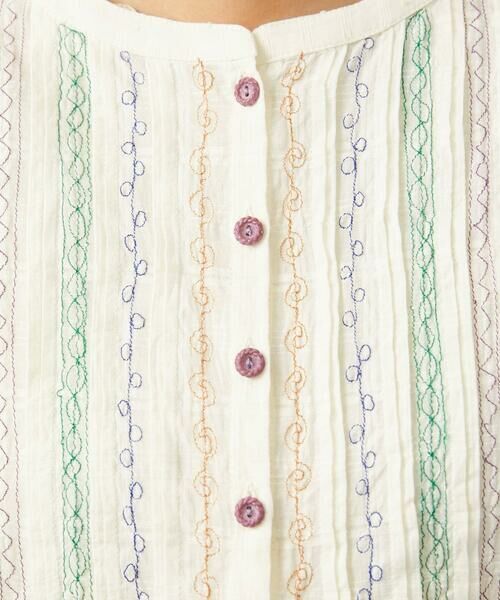 Jocomomola / ホコモモラ シャツ・ブラウス | Una escalera de colores バンドカラーブラウス | 詳細12