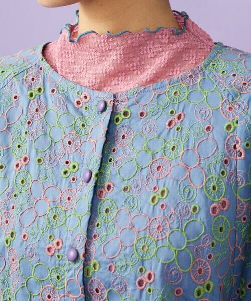 Jocomomola / ホコモモラ シャツ・ブラウス | Semilla フラワー総刺繍ブラウス | 詳細5