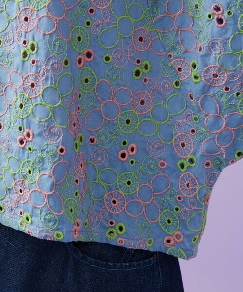 Jocomomola / ホコモモラ シャツ・ブラウス | Semilla フラワー総刺繍ブラウス | 詳細9