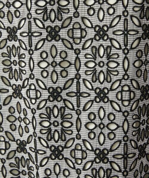 Jocomomola / ホコモモラ ロング・マキシ丈ワンピース | Dordado de verano フラワーカットワーク刺繍 ギンガムチェックワンピース [オケージョン対応] | 詳細11