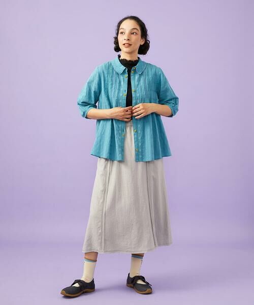 Jocomomola / ホコモモラ ロング・マキシ丈スカート | Lino Facil リネンフレアスカート | 詳細4