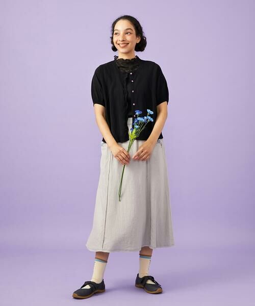 Jocomomola / ホコモモラ ロング・マキシ丈スカート | Lino Facil リネンフレアスカート | 詳細5