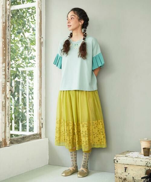 Jocomomola / ホコモモラ ロング・マキシ丈スカート | Cama de flores フラワーカットジャカードスカート | 詳細1