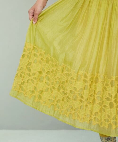 Jocomomola / ホコモモラ ロング・マキシ丈スカート | Cama de flores フラワーカットジャカードスカート | 詳細10