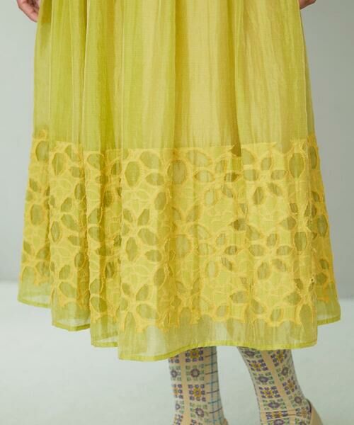 Jocomomola / ホコモモラ ロング・マキシ丈スカート | Cama de flores フラワーカットジャカードスカート | 詳細9