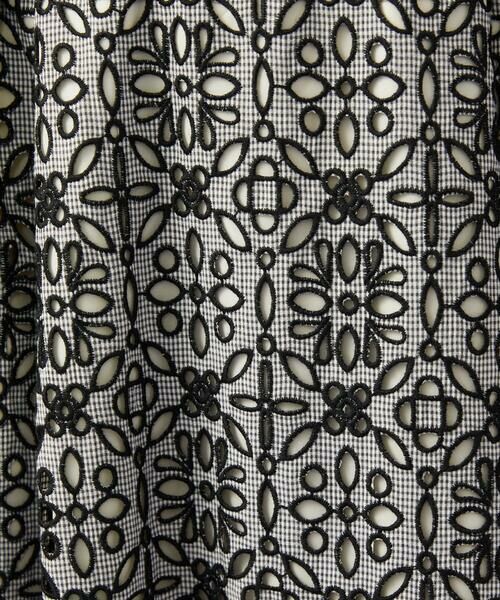 Jocomomola / ホコモモラ ロング・マキシ丈スカート | Dordado de verano フラワーカットワーク刺繍 ギンガムチェックスカート [オケージョン対応] | 詳細14