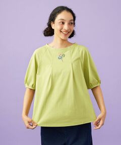 Jocomomola / ホコモモラ カットソー | 【接触冷感/2WAY】T/C天竺 フラワープリントTシャツ