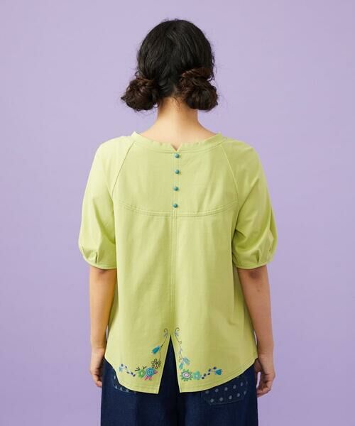 Jocomomola / ホコモモラ カットソー | 【接触冷感/2WAY】T/C天竺 フラワープリントTシャツ | 詳細7