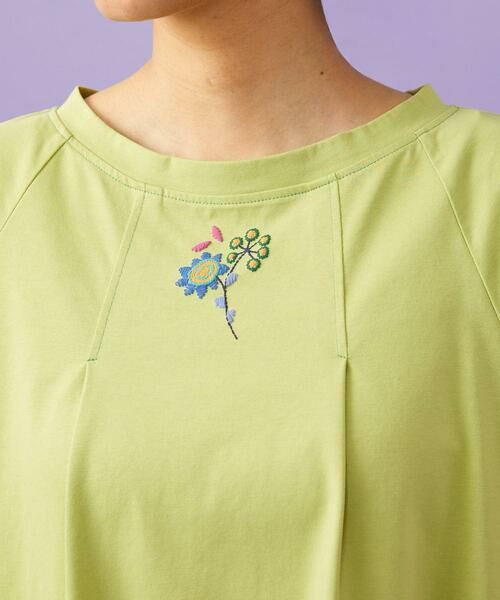 Jocomomola / ホコモモラ カットソー | 【接触冷感/2WAY】T/C天竺 フラワープリントTシャツ | 詳細8
