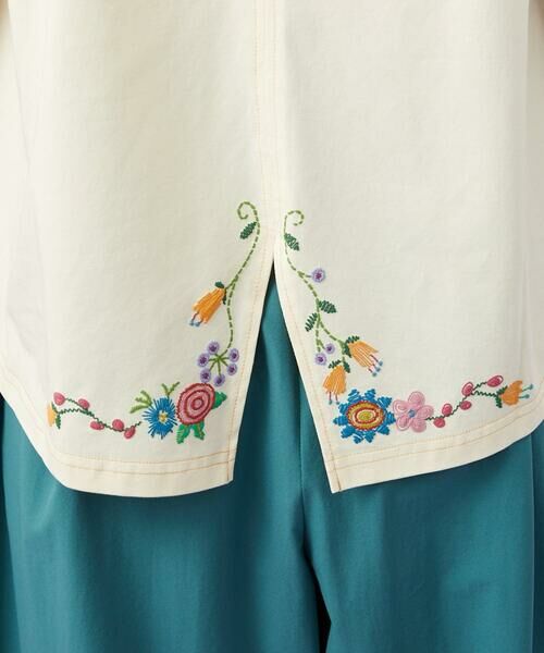 Jocomomola / ホコモモラ カットソー | 【接触冷感/2WAY】T/C天竺 フラワープリントTシャツ | 詳細20